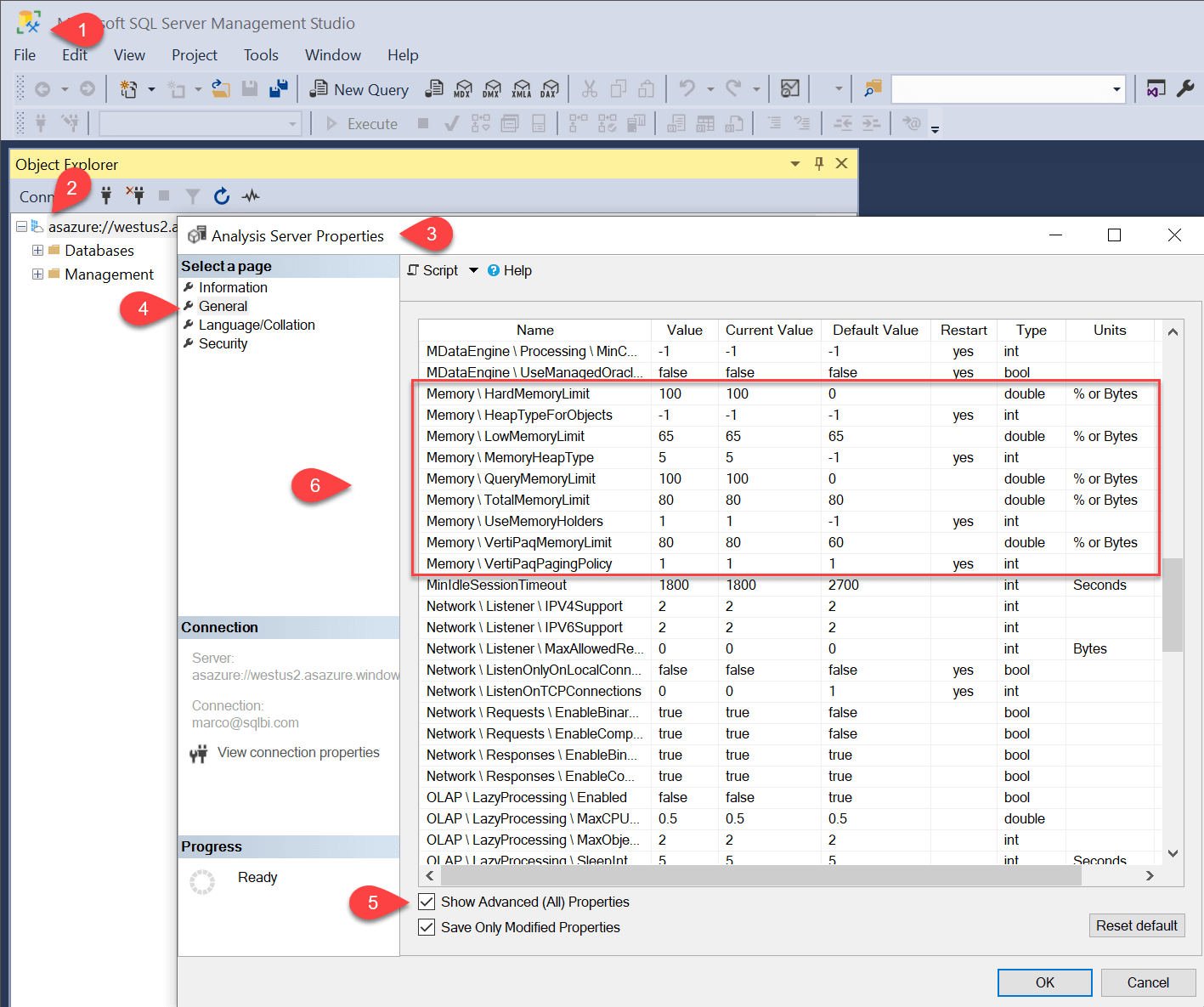 Optimizing memory settings in Analysis Services - SQLBI