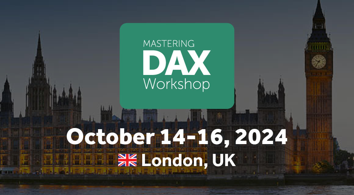 Mastering DAX in London, UK - October 2024